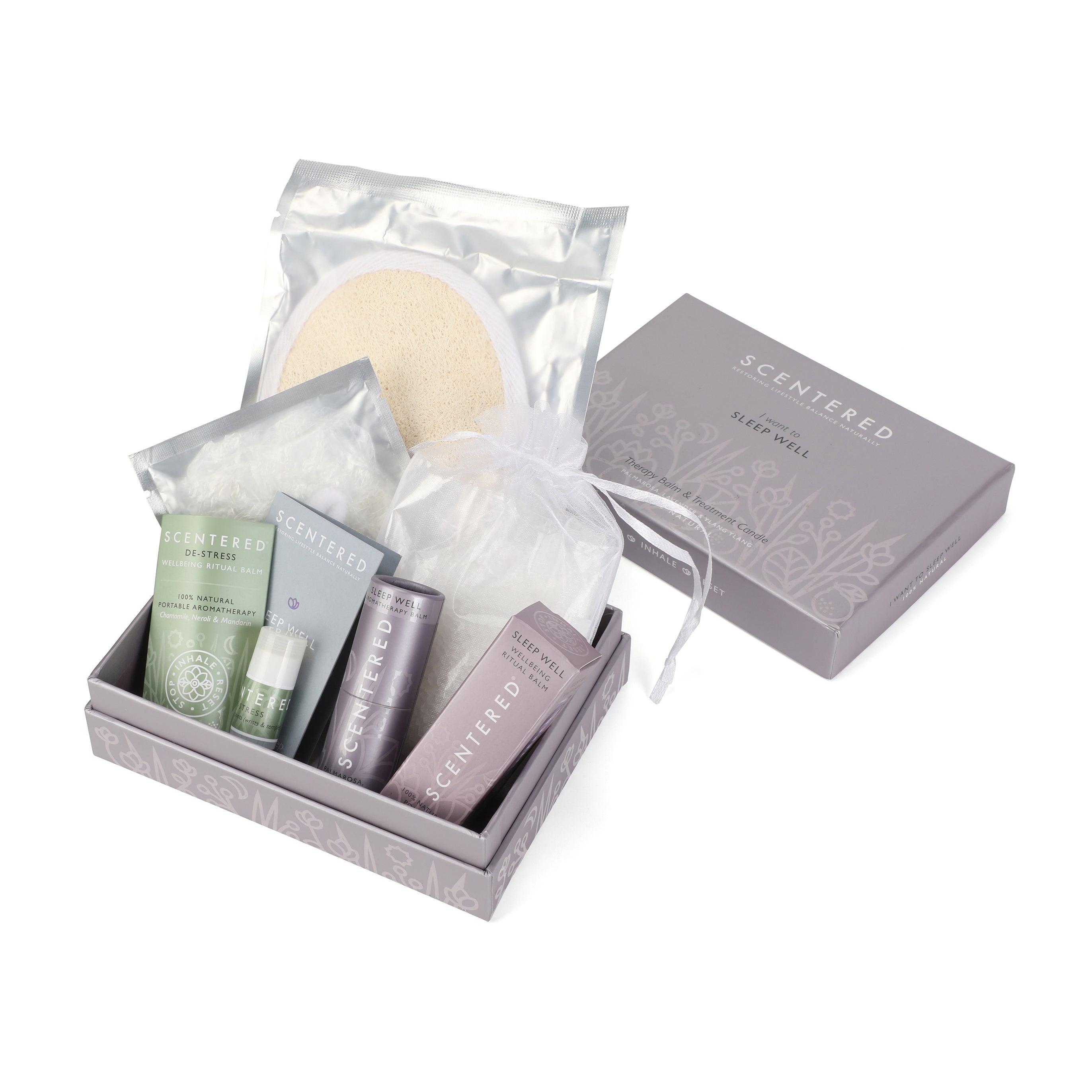 Natural bath salts blended with eucalyptus, clove, and peppermint essential oils for a calming bath.