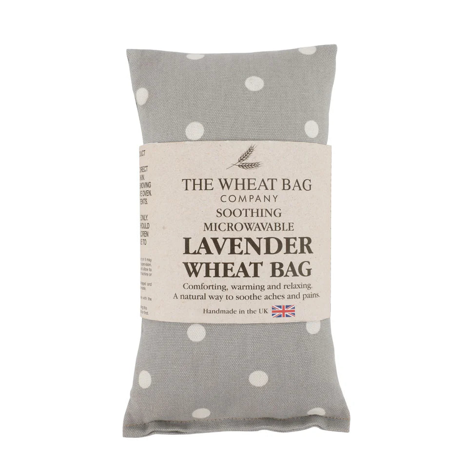 Soothing wheat bag designed to release stress and tension, providing a calming heat therapy experience.