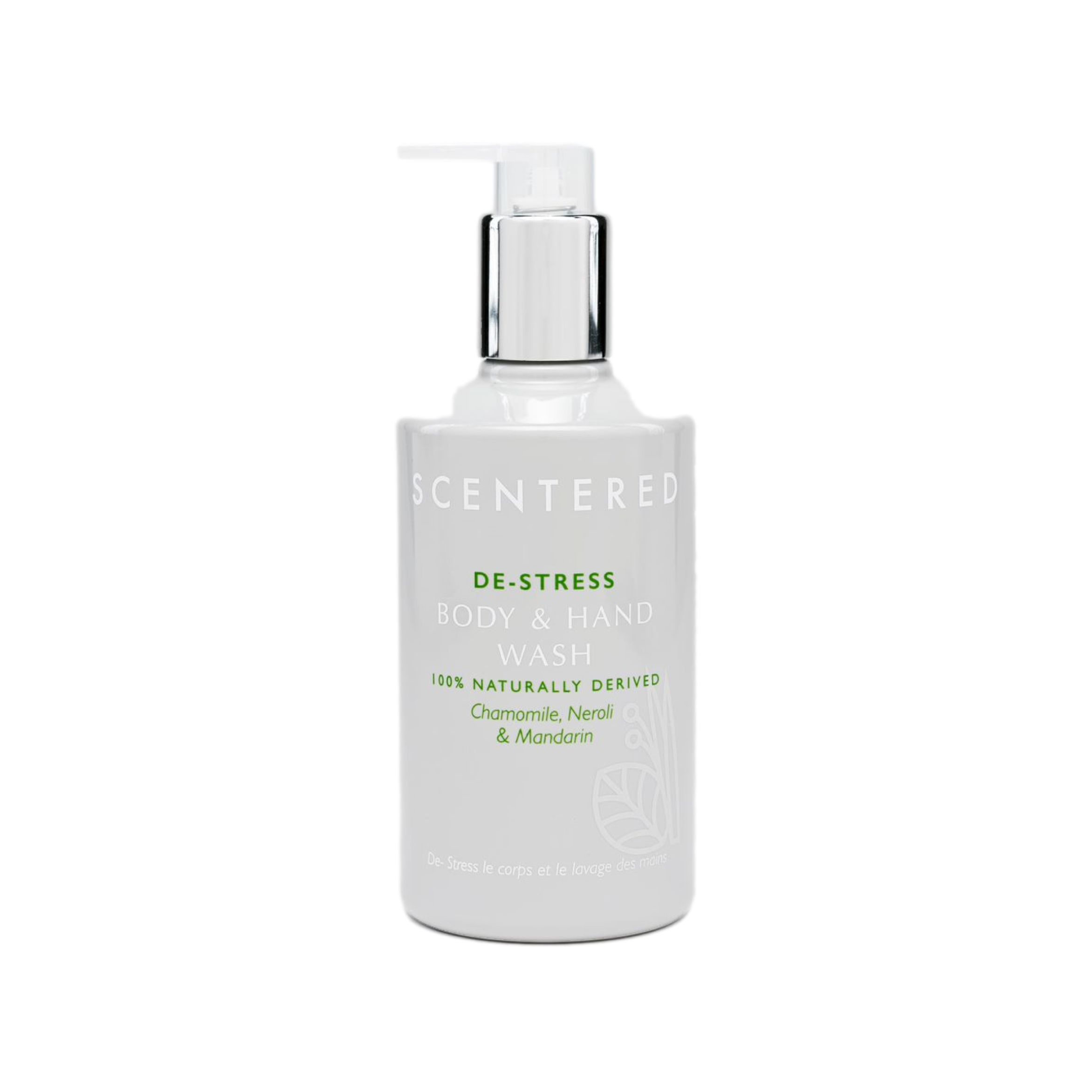De-stress Body & Hand Wash, Blended by leading perfumers, 100% naturally derived.